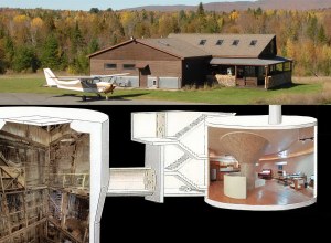 Silohome underground condo survival shelter with surface home and private airstrip